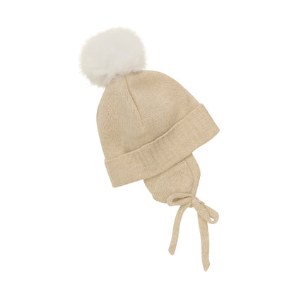 HUTTEliHUT - Bonnet Wool Knit Alpaca Pompon - 460233 - Lille Univers