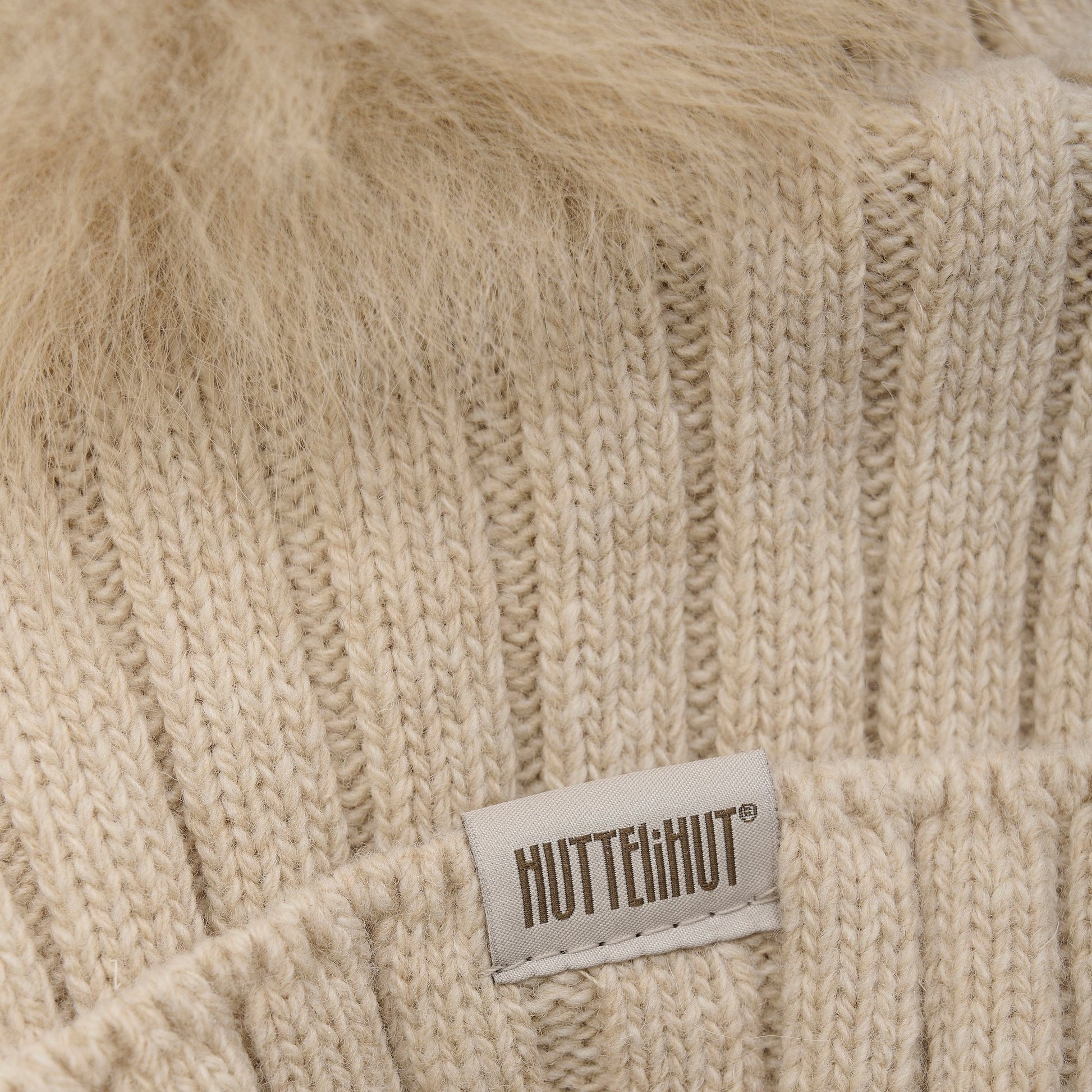 HUTTEliHUT - Hat Knit W. Alpaca Pompom - 460218 - Lille Univers