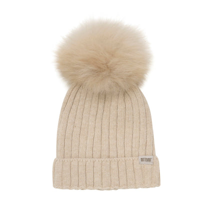 HUTTEliHUT - Hat Knit W. Alpaca Pompom - 460218 - Lille Univers