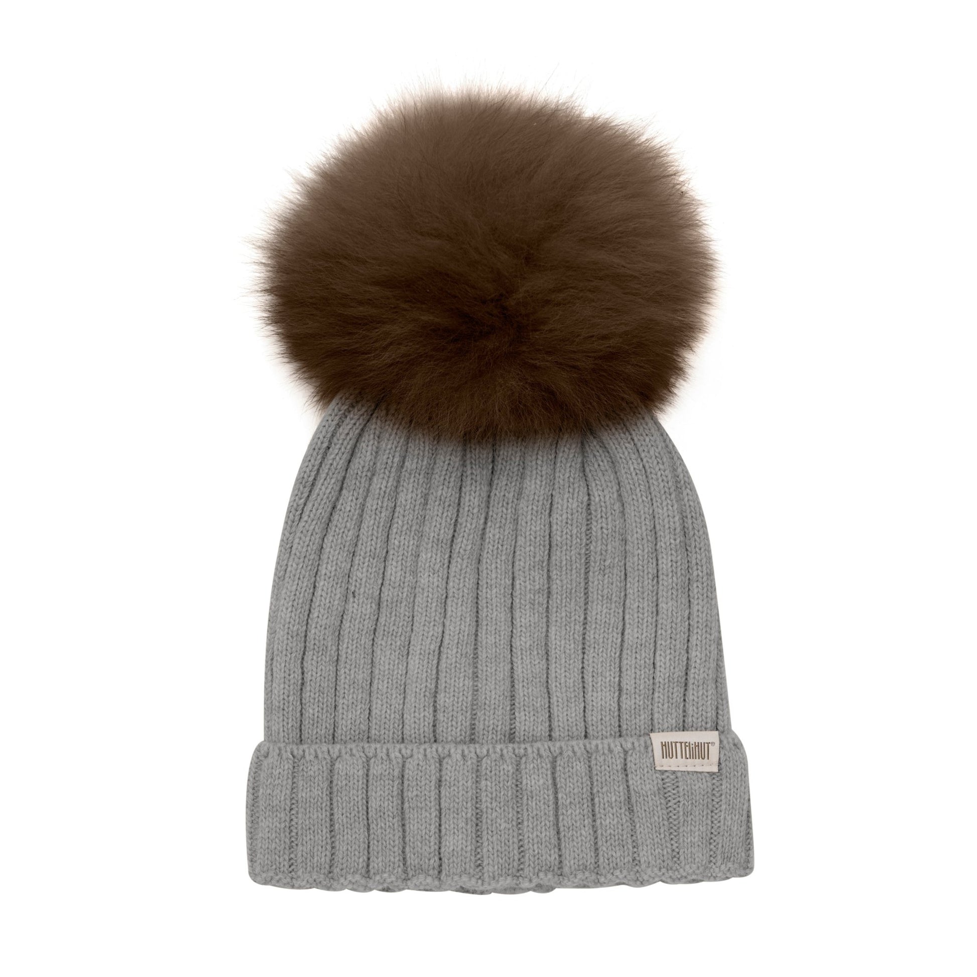 HUTTEliHUT - Hat Knit W. Alpaca Pompom - 460218 - Lille Univers