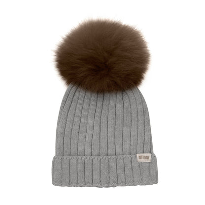 HUTTEliHUT - Hat Knit W. Alpaca Pompom - 460218 - Lille Univers