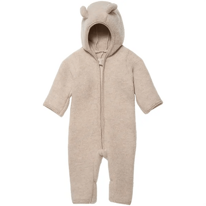 HUTTEliHUT - Pram Suit Ears Soft Wool Camel - 480107 - 2338 - Lille Univers