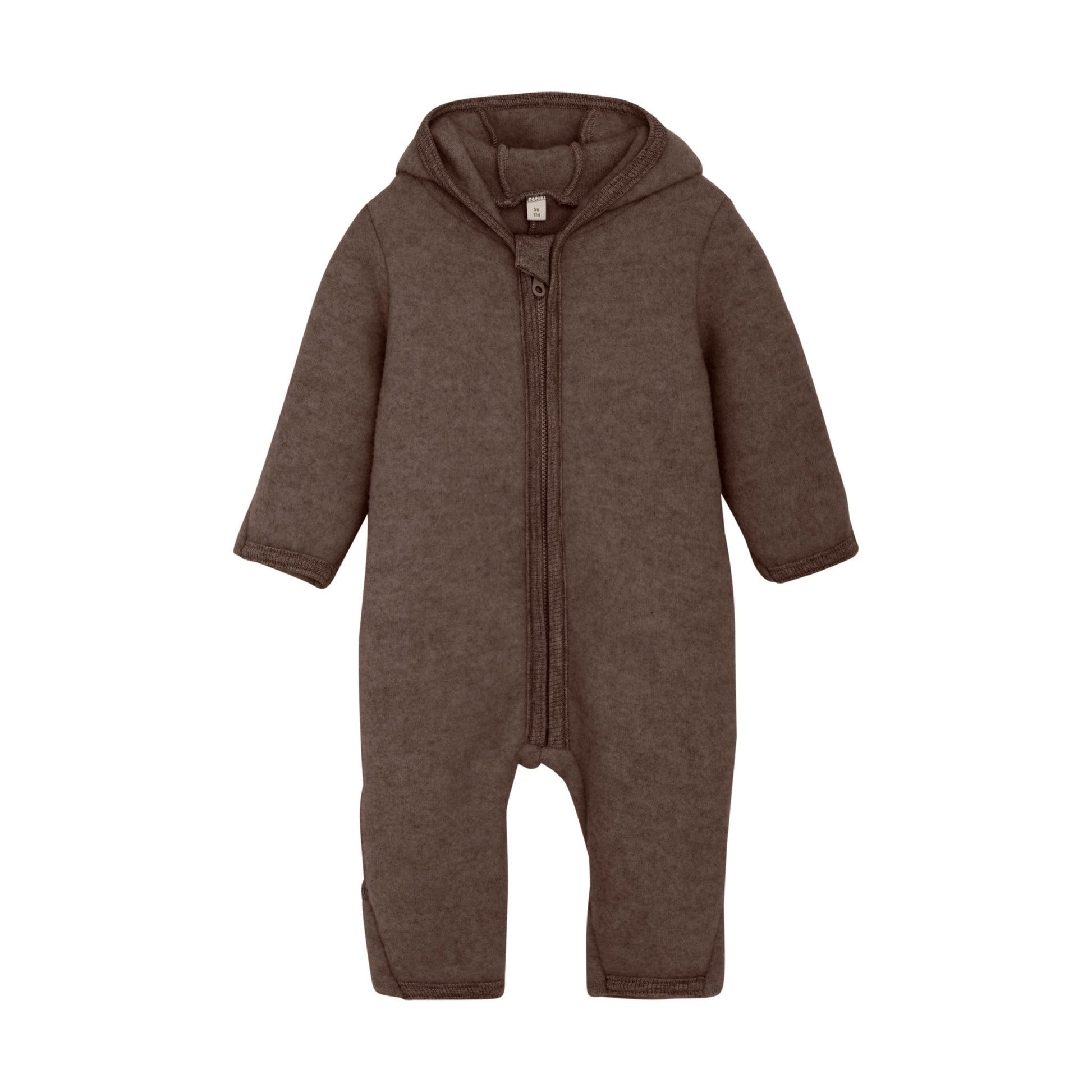 HUTTEliHUT - Pram Suit Ears Wool Fleece - 6488 - Lille Univers