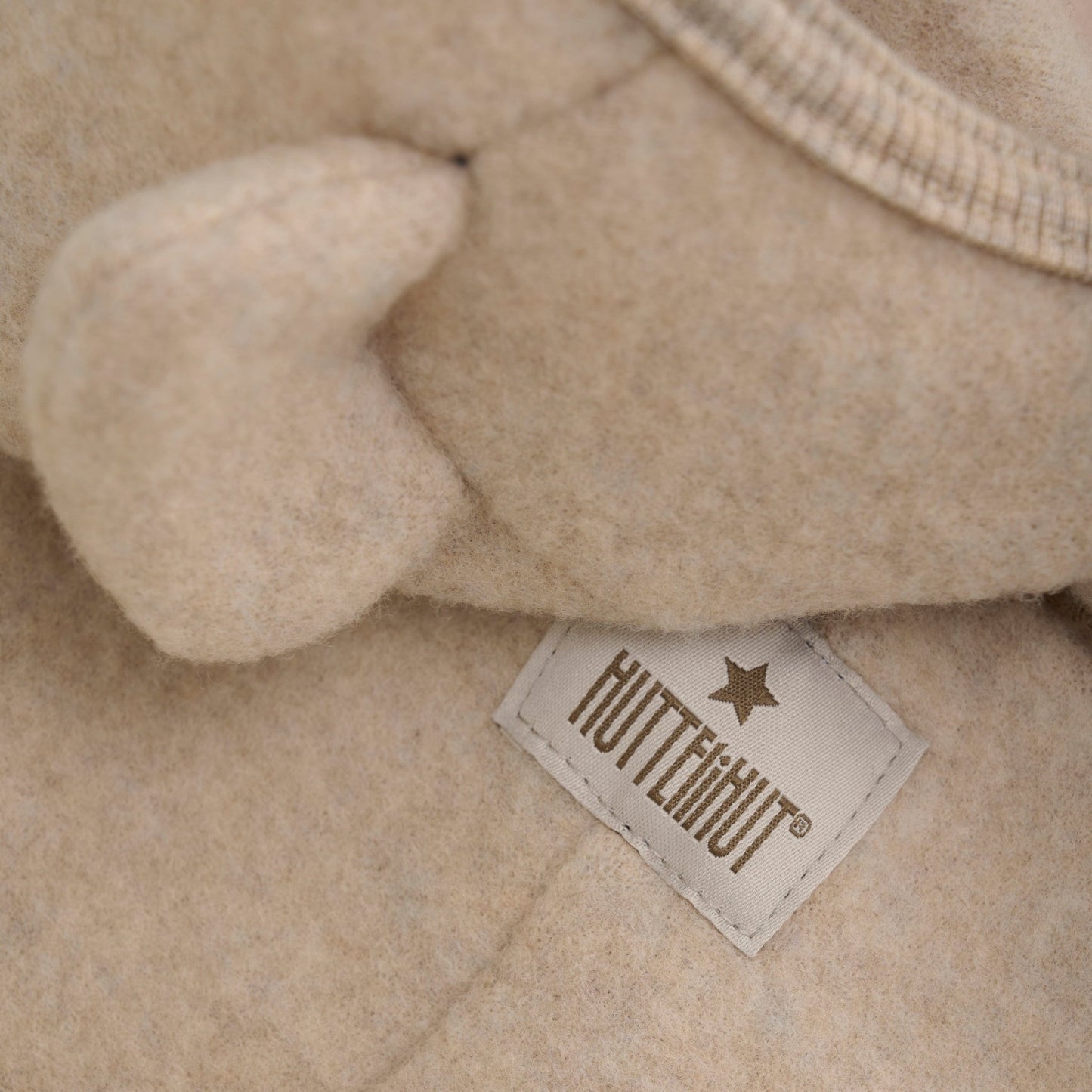 HUTTEliHUT - Pram Suit Ears Wool Fleece - 6488 - Lille Univers