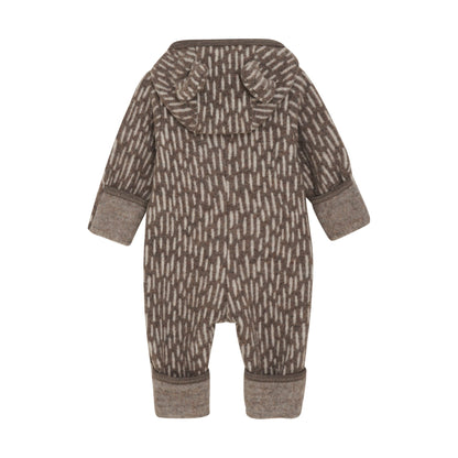 HUTTEliHUT - Pram Suit Ears Wool Fleece - 480388 - Lille Univers