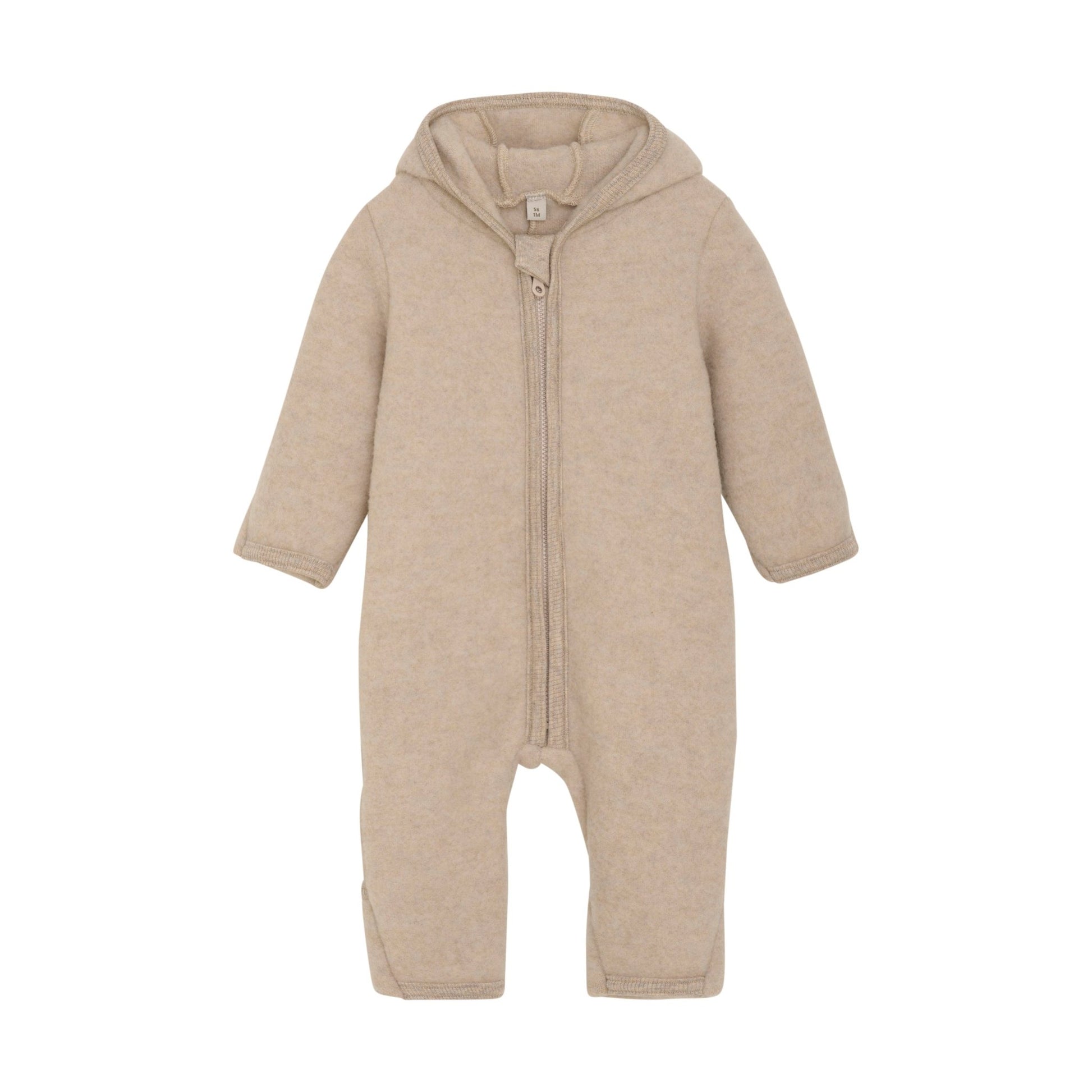 HUTTEliHUT - Pram Suit Ears Wool Fleece (M) - 6489 - Lille Univers