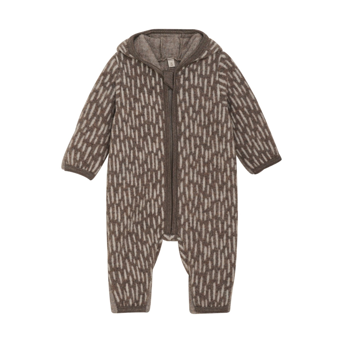 HUTTEliHUT - Pram Suit Ears Wool Fleece (S) - 480370 - Lille Univers