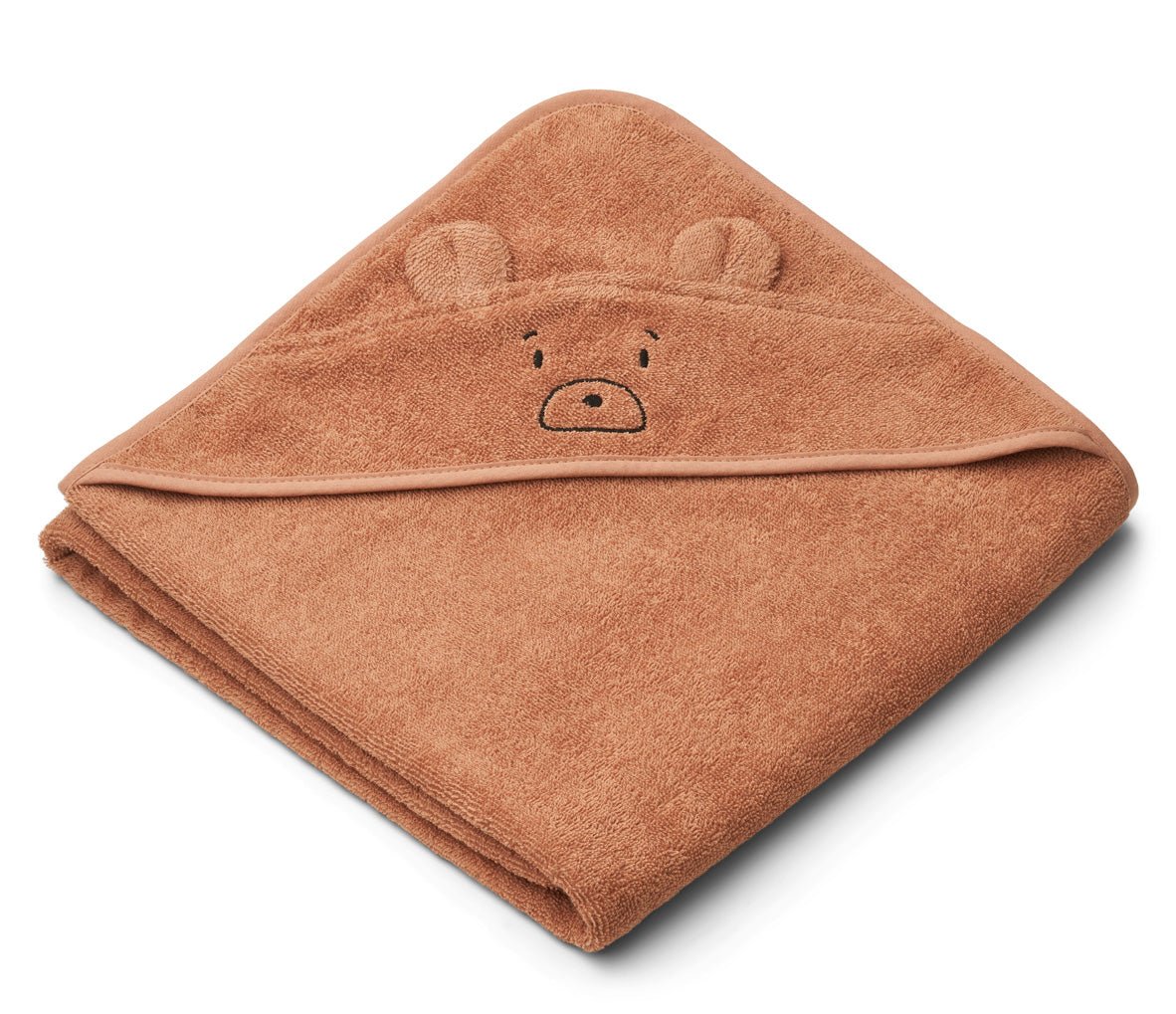 LIEWOOD Augusta hooded towel, Mr bear tuscany rose - LW2442 - Lille Univers