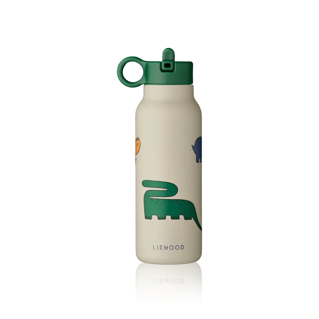 LIEWOOD Falk Vandflaske 350 ml, Dinosaur/Mist, Liewood - lw19617 - Lille Univers