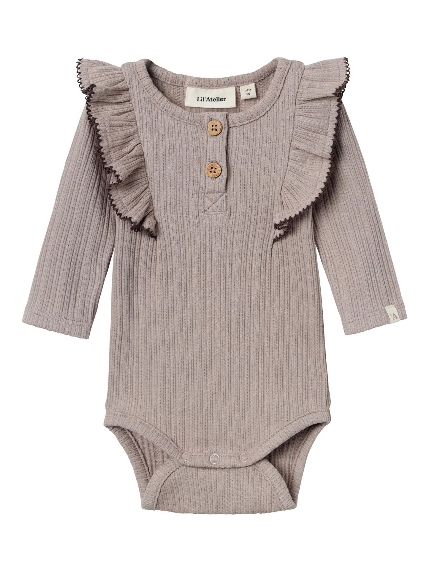 LIL' ATELIER BABY LONG SLEEVED ROMPER - 13233594_Etherea - 1 - Lille Univers