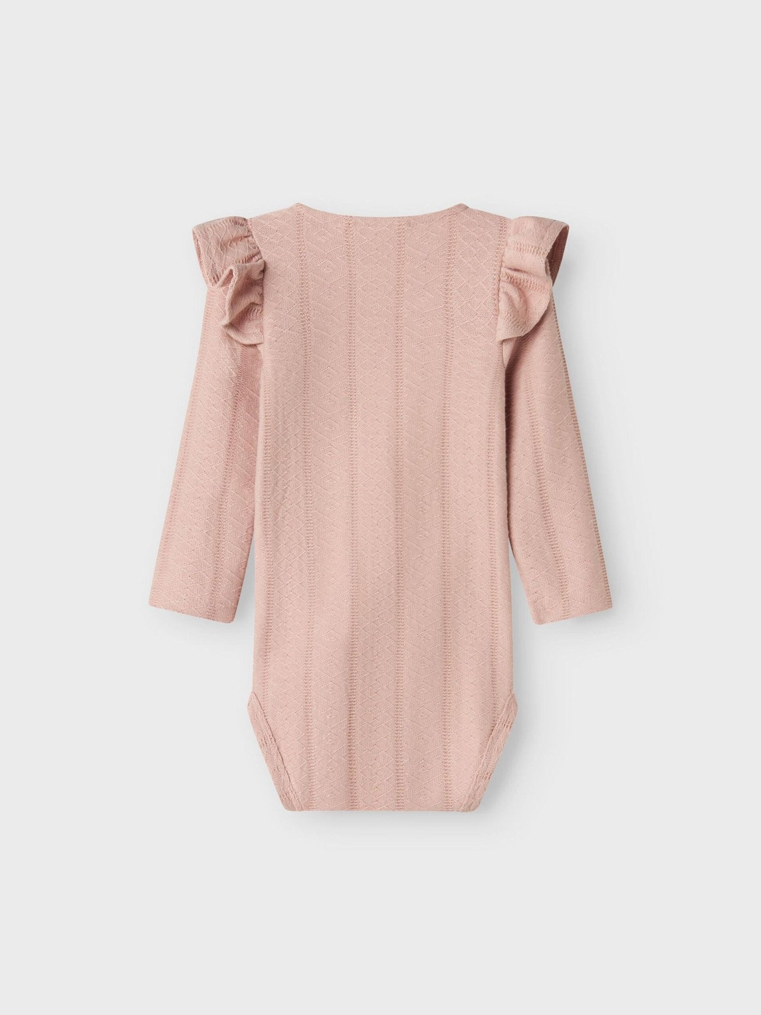 LIL' ATELIER BABY LONG SLEEVED ROMPER - 13233749_ShadowGray - 1 - Lille Univers