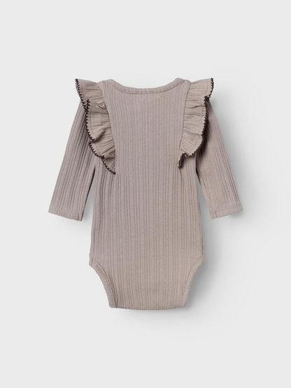 LIL' ATELIER BABY LONG SLEEVED ROMPER - 13233594_Etherea - 1 - Lille Univers