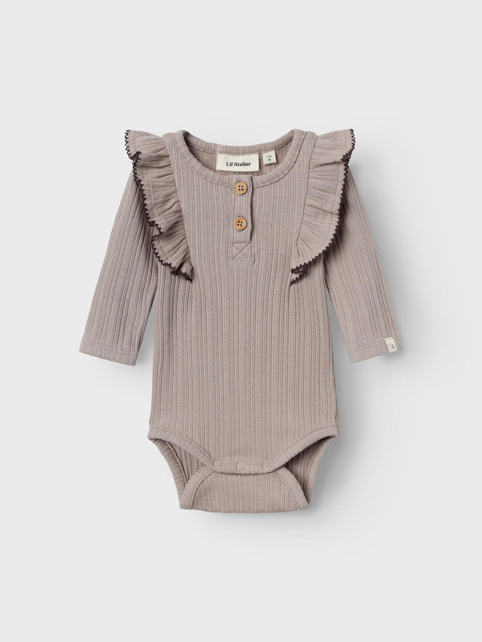 LIL' ATELIER BABY LONG SLEEVED ROMPER - 13233594_Etherea - 1 - Lille Univers