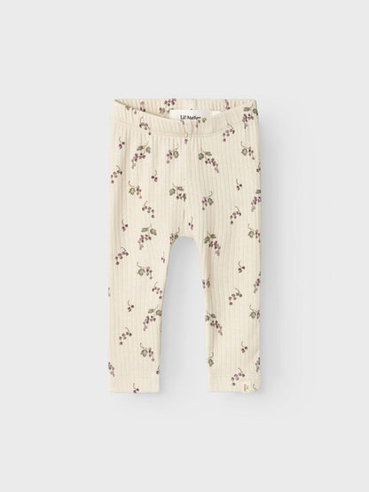 LIL' ATELIER BABY PRINTED LEGGINGS - 13233751_Birch_1134643 - Lille Univers