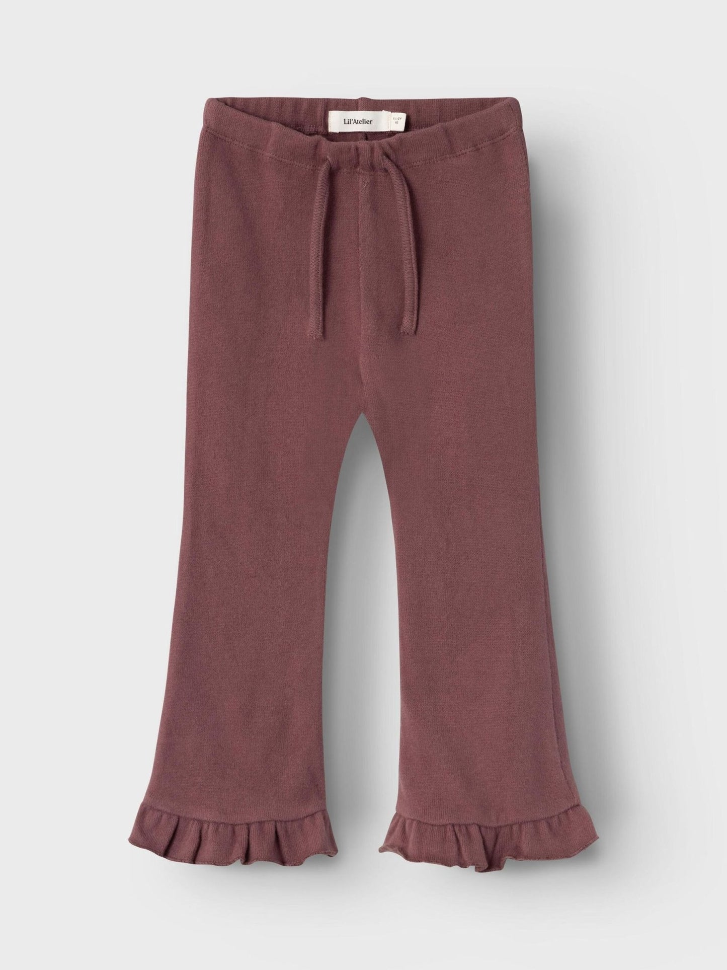 LIL' ATELIER MINI BOOT CUT TROUSERS - 13233840_RoseBrown - Lille Univers