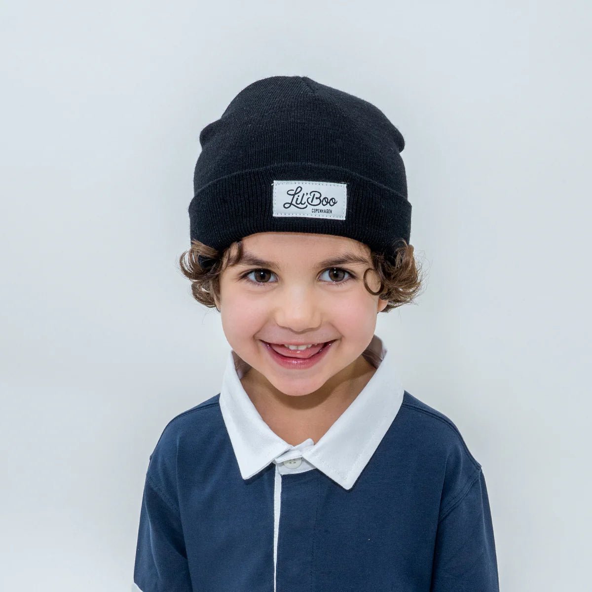 LIL' BOO MERINO WOOL BEANIE – BLACK - 6000041 - 1 - Lille Univers