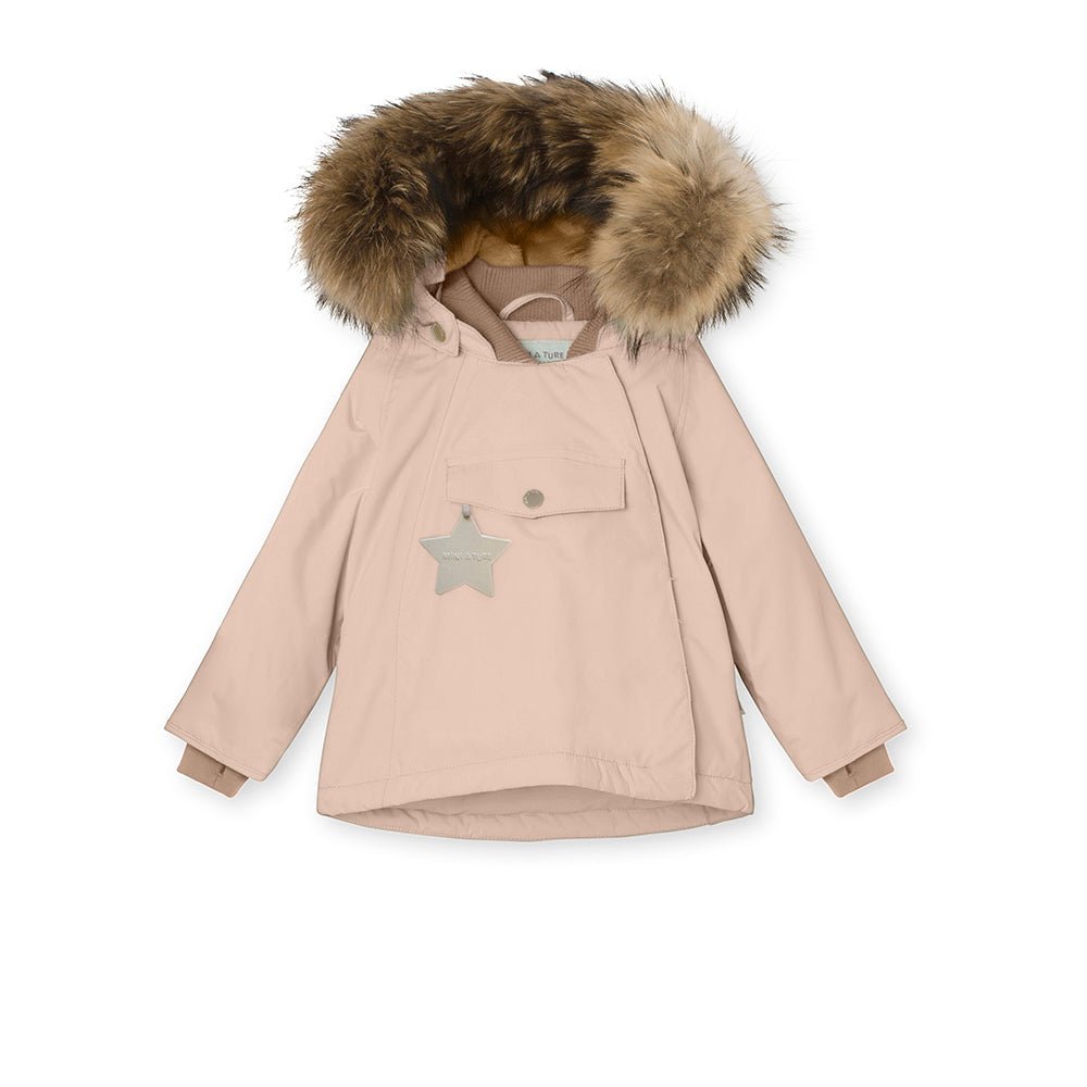 MINI A TRUE MATWANG FLEECE LINED WINTER JACKET FUR. GRS ROSE DUST - MATWANG3050 - Lille Univers