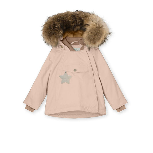 MINI A TRUE MATWANG FLEECE LINED WINTER JACKET FUR. GRS ROSE DUST - MATWANG3050 - Lille Univers