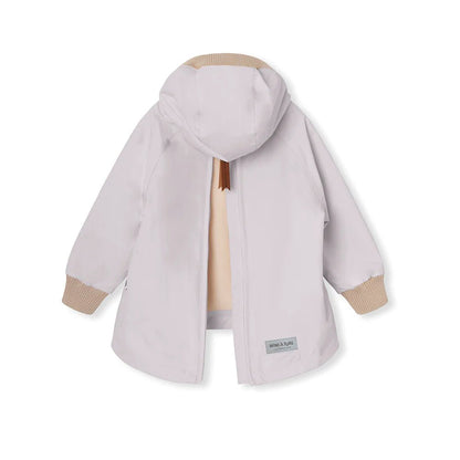 MINI A TURE MATBABYVITO FLEECE LINED SPRING ANORAK. GRS Purple raindrops - MATBABYVITO_FLEECE4100 - Lille Univers