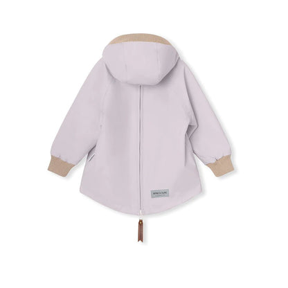 MINI A TURE MATBABYVITO FLEECE LINED SPRING ANORAK. GRS Purple raindrops - MATBABYVITO_FLEECE4100 - Lille Univers