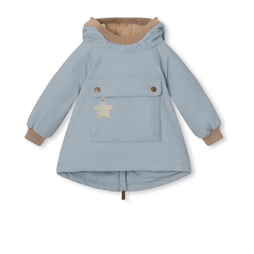 MINI A TURE MATBABYWEN fleece lined winter anorak. GRS Citadel blue - 1243167700_Citadel blue - 1 - Lille Univers