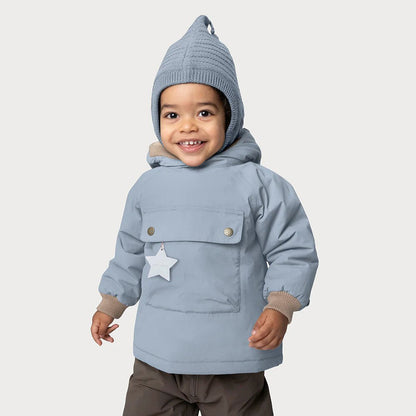 MINI A TURE MATBABYWEN fleece lined winter anorak. GRS Citadel blue - 1243167700_Citadel blue - 1 - Lille Univers