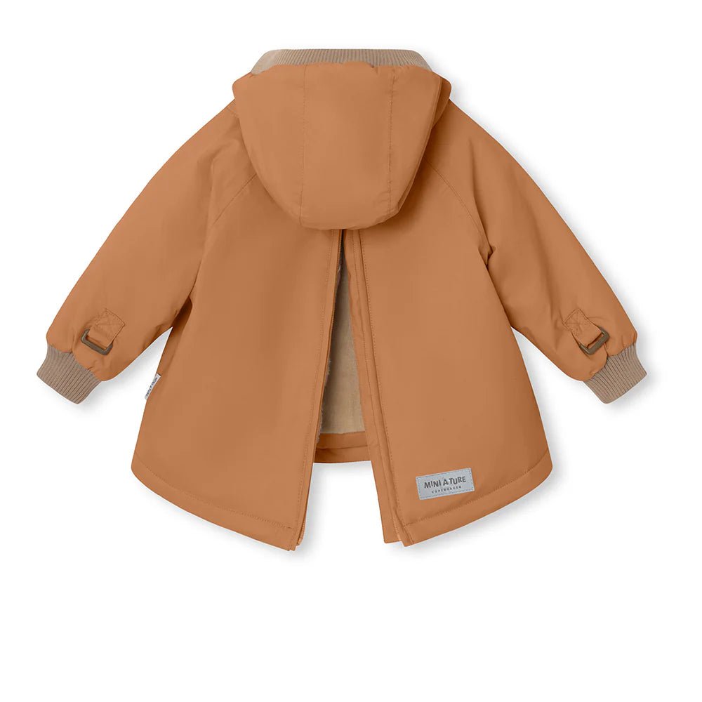 MINI A TURE MATBABYWEN fleece lined winter anorak. GRS Pecan brown - 1243167700_Pecan brown - 1 - Lille Univers