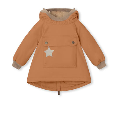 MINI A TURE MATBABYWEN fleece lined winter anorak. GRS Pecan brown - 1243167700_Pecan brown - 1 - Lille Univers