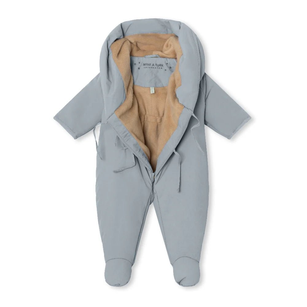 MINI A TURE MATFIANNA fleece lined winter pramsuit. GRS - 1243168700_Citadel blue - 1 - Lille Univers