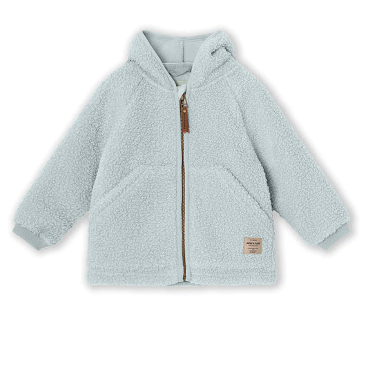 MINI A TURE MATLIFF TEDDYFLEECE JACKET. GRS Pearl blue - MATLIFF5145 - Lille Univers