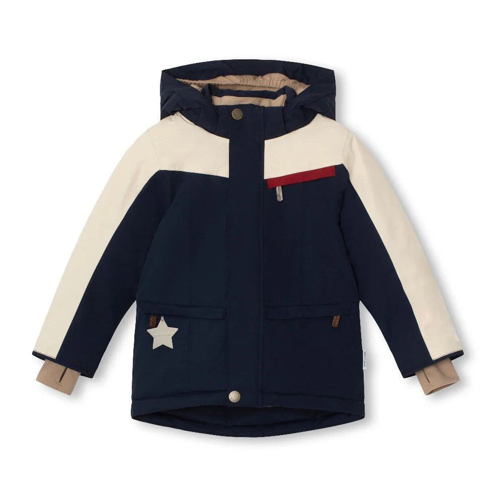 MINI A TURE MATVESTYN col. block winter jacket. GRS - 1243201701_ Outer space - 1 - Lille Univers