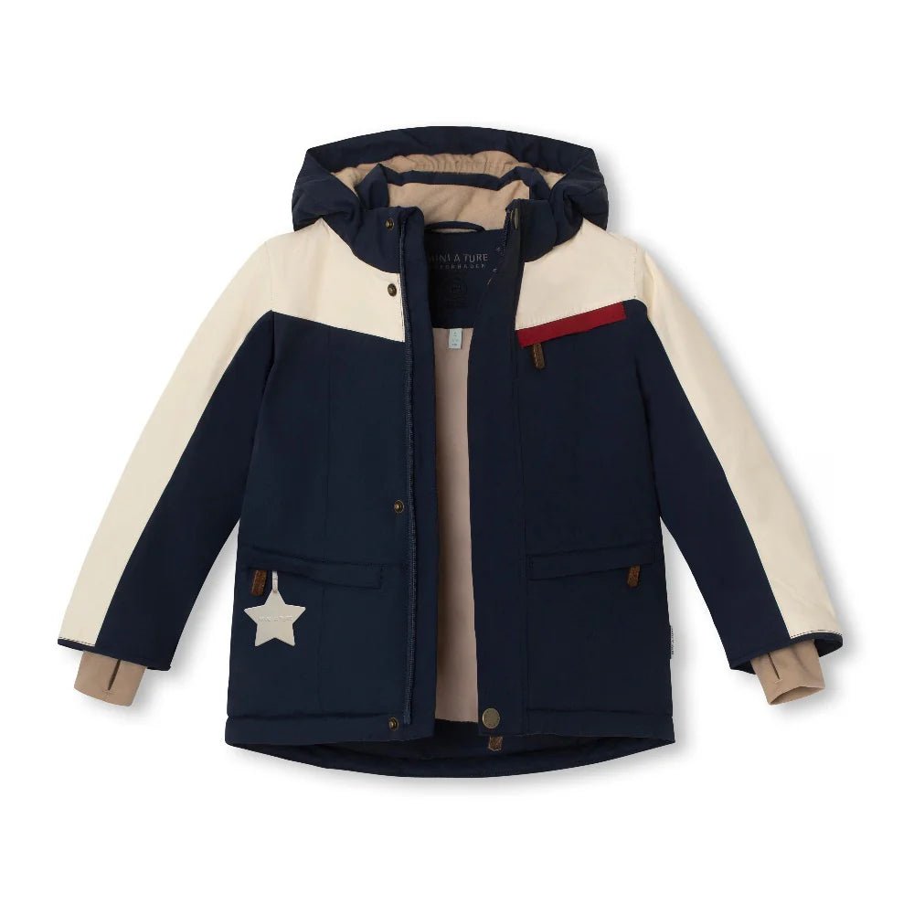 MINI A TURE MATVESTYN col. block winter jacket. GRS - 1243201701_ Outer space - 1 - Lille Univers