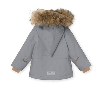 MINI A TURE MATWANG FLEECE LINED WINTER JACKET FUR. GRS Monument blue - MATWANG7530 - Lille Univers