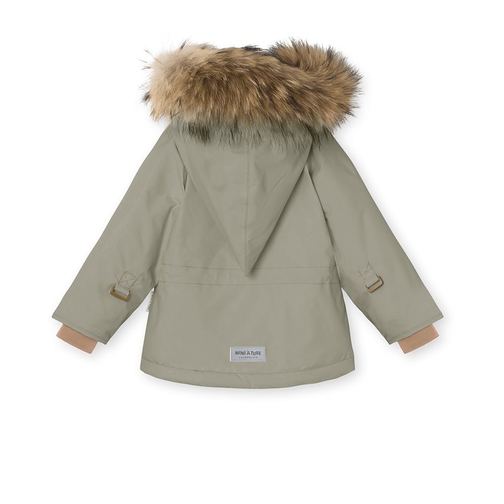 MINI A TURE MATWANG FLEECE LINED WINTER JACKET FUR. GRS VERT - MATWANG7530 - Lille Univers