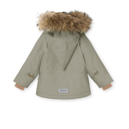 MINI A TURE MATWANG FLEECE LINED WINTER JACKET FUR. GRS VERT - MATWANG7530 - Lille Univers