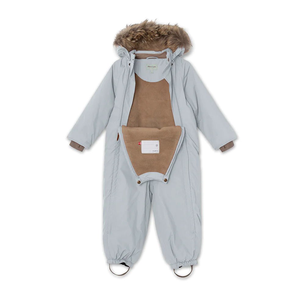 MINI A TURE MATWISTI FLEECE LINED SNOWSUIT FUR. GRS Monument blue - WISTI_9120MONUMENTBLUE - Lille Univers
