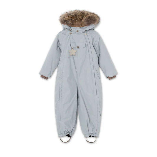MINI A TURE MATWISTI FLEECE LINED SNOWSUIT FUR. GRS Monument blue - WISTI_9120MONUMENTBLUE - Lille Univers