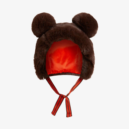 MINI RODINI FAUX FUR HAT WITH EARS - 2476510816 - Lille Univers