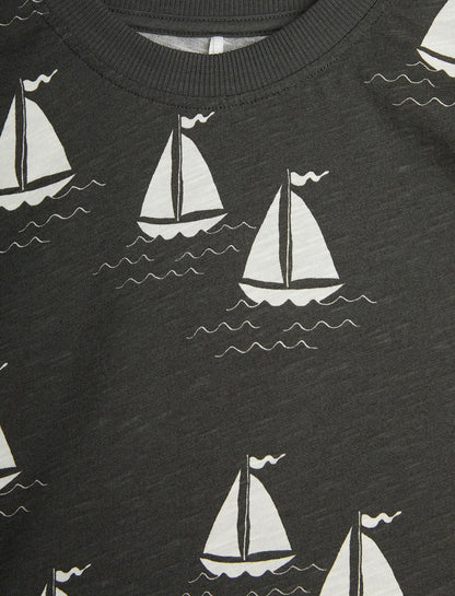 MINI RODINI Sailing boats T-shirt - Lille Univers