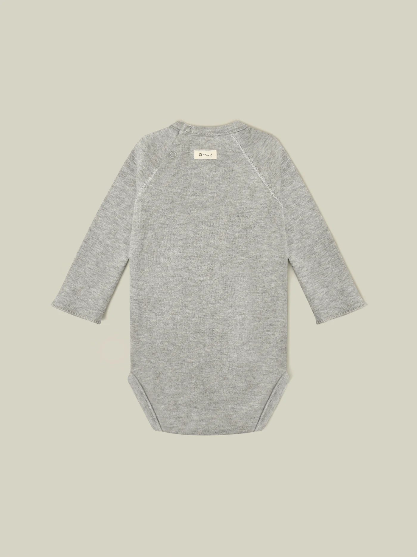 Organic Zoo Grey Melange CHOCOLATE Bodysuit - GBCH - 1 - Lille Univers