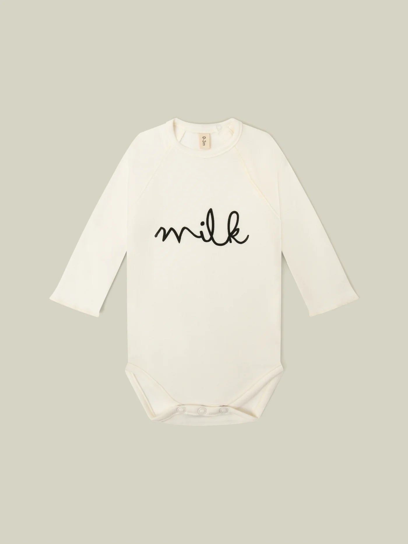 Organic Zoo Natural MILK Bodysuit - NBMK - 1 - Lille Univers