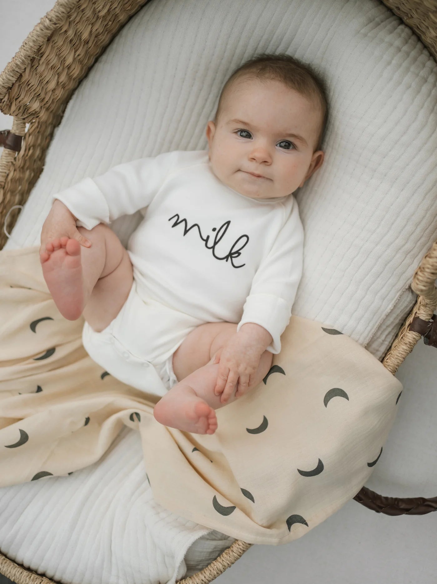 Organic Zoo Natural MILK Bodysuit - NBMK - 1 - Lille Univers