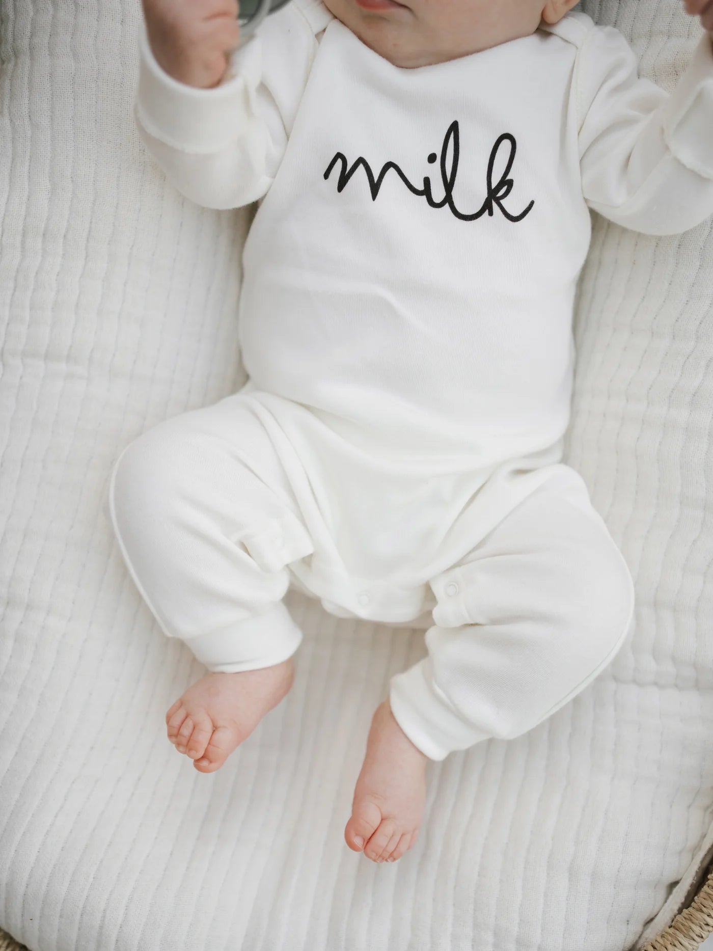 Organic Zoo Natural MILK Playsuit - NPLMK - 1 - Lille Univers