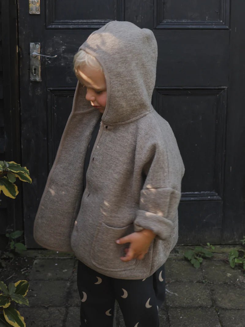 Organic Zoo Oatmeal Wool Jacket - 15OWJ - 1 - Lille Univers