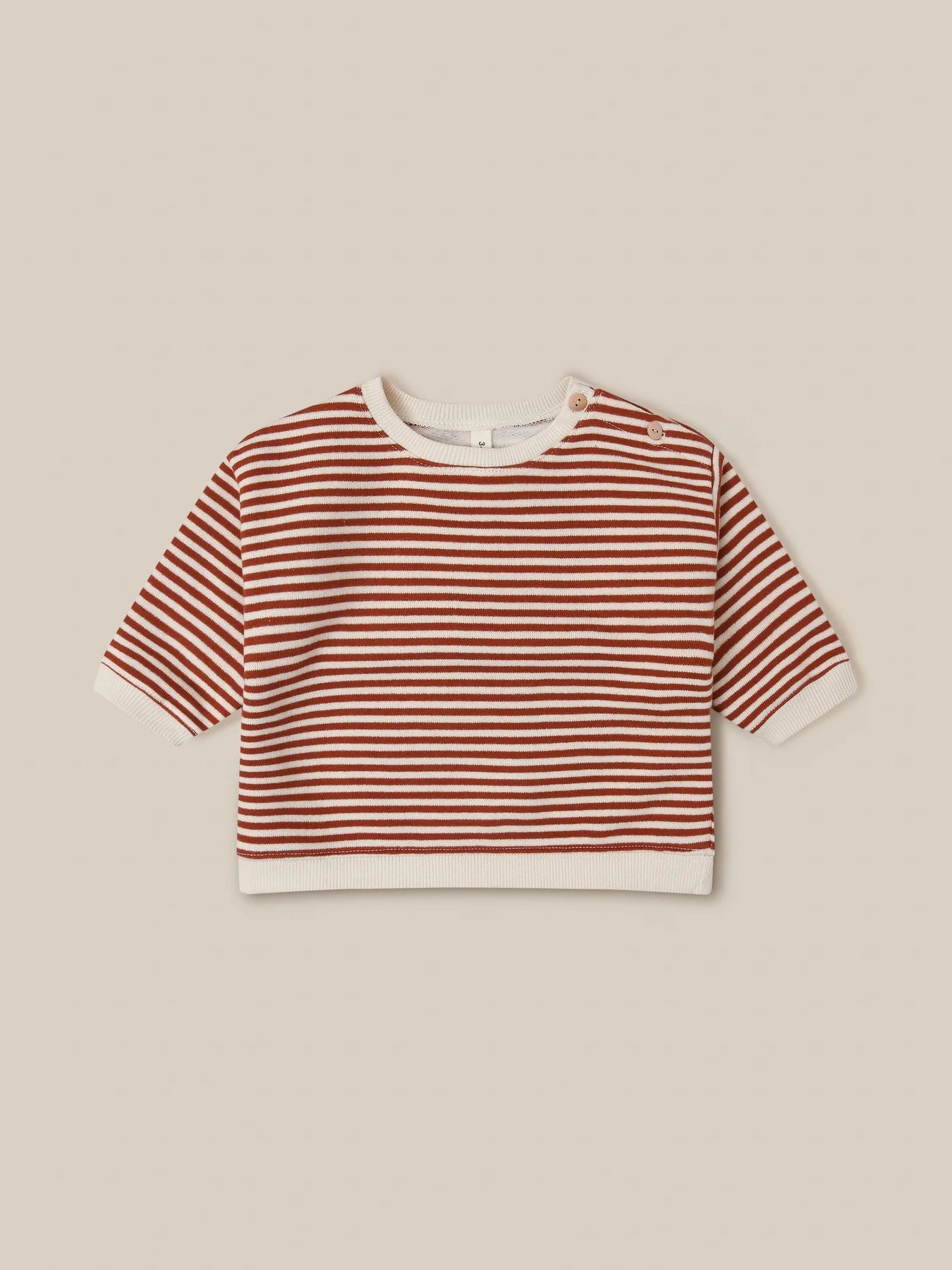 Organic Zoo Paprika Stripes Sweatshirt - 15PSTBSOZ - 1 - Lille Univers