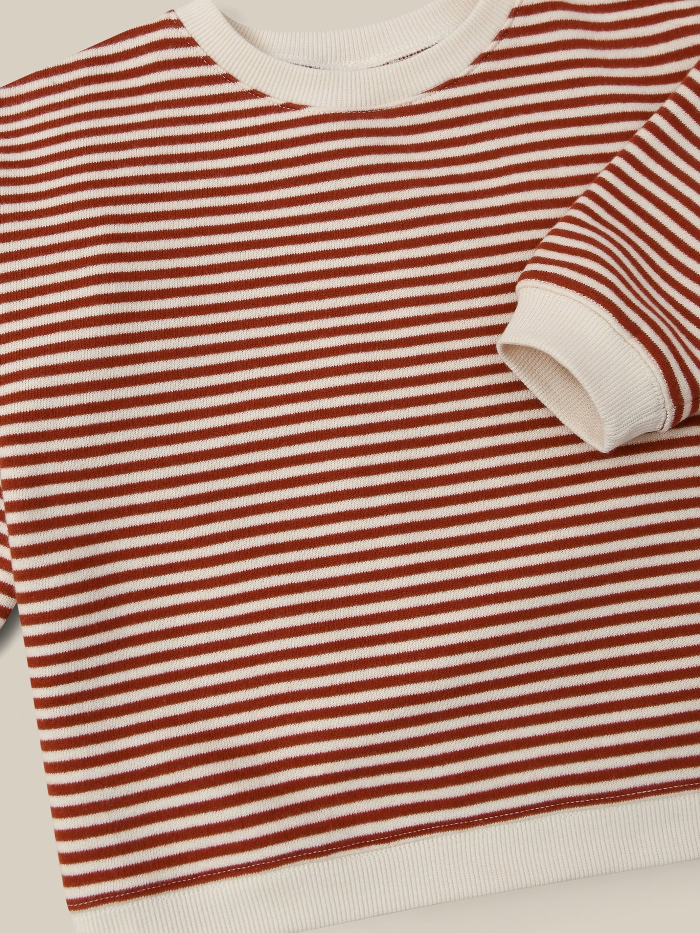 Organic Zoo Paprika Stripes Sweatshirt - 15PSTBSOZ - 1 - Lille Univers