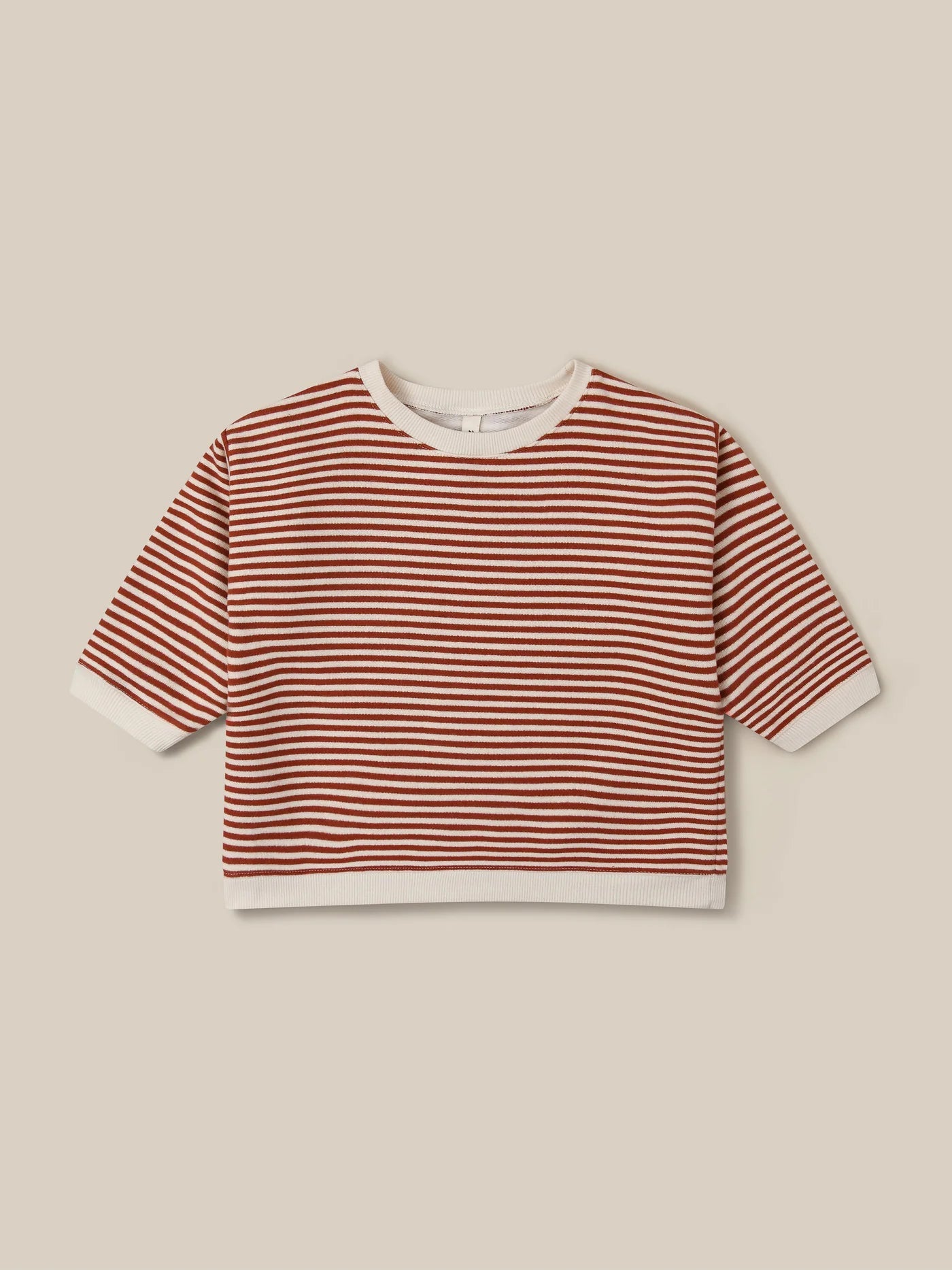 Organic Zoo Paprika Stripes Sweatshirt - 15PSTBSOZ - 1 - Lille Univers