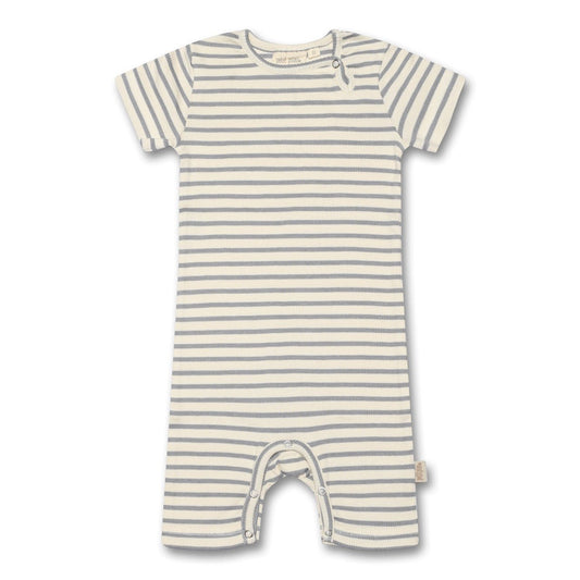 Petit Piao Organic Cotton Modal Striped Short Sleeve Jumpsuit-PP310 - Lille Univers