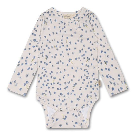 Petit Piao Organic Cotton Printed Long Sleeve Bodysuit-PP201 - Lille Univers