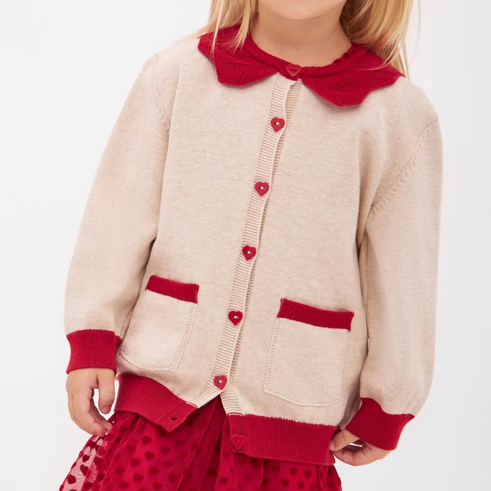 That's Mine Felizia cardigan - Oatmeal melange - 128721 - Lille Univers